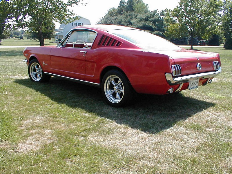 1965 Rangoon Red Mustang Fastback | BrennanU.com